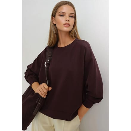 Relaxed Fit Crew Neck Modal Sweater