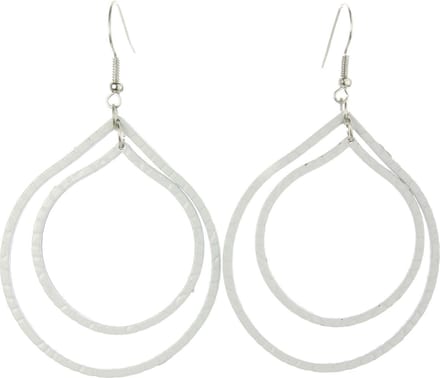 Behave - Oorhangers - Witte druppelvorm - Minimal chic - Zomerstijl