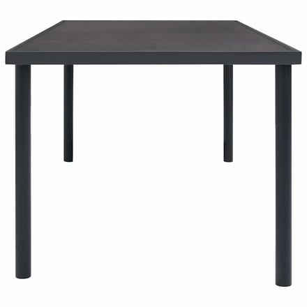 vidaXL - Tuintafel - 190x90x74 - cm - staal - antracietkleurig