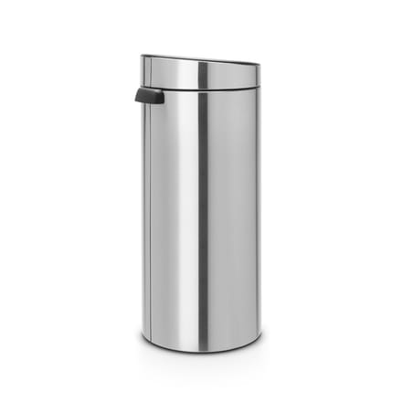 brabantia Touch Bin New 11 54 62 Afvalbak 30 l Staal (l x b x h) 320 x 295 x 720 mm Zilver Met One-Touch-dekselopener 1 stuk(s)