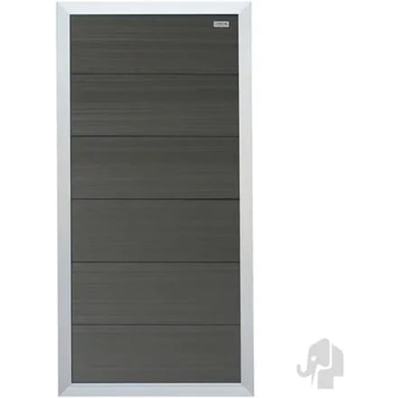 Elephant Tuinscherm Wpc Forte Zilver Recht 90x180cm