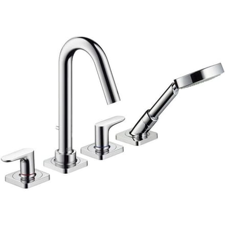 AXOR Citterio M 4-hole bath rim mixer; lever handles and rosettes