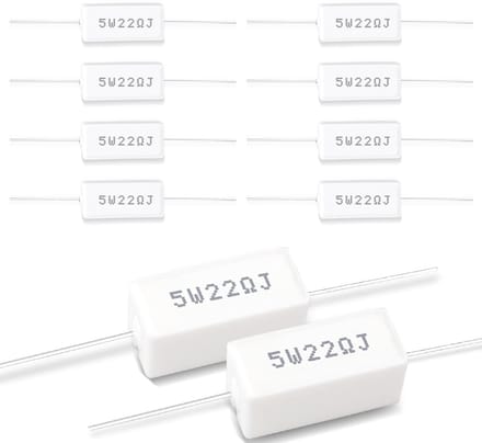 Keramische Weerstand - Cementweerstand Component - DIY Projecten - 5W 5% Tolerantie - 22 Ohm