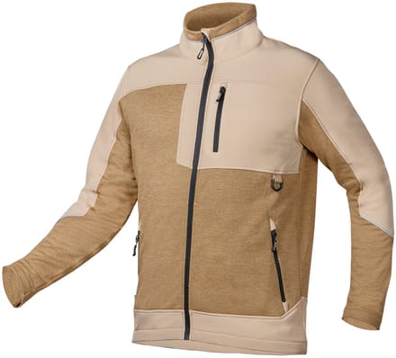 NEO TOOLS 81-516-S - Softshell Werktrui - Beigekleur - Maat S