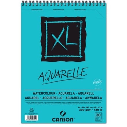 Canson Schetsblok XL Aquarelle - 300g/m - A4 - 30 vellen