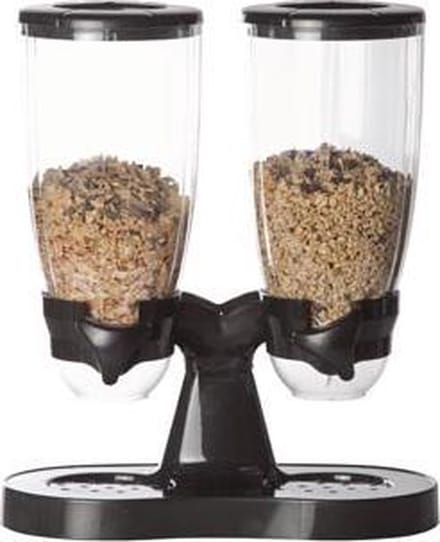 Cornflakesdispenser Metal Look - Zwart2500ml Per Dispenser