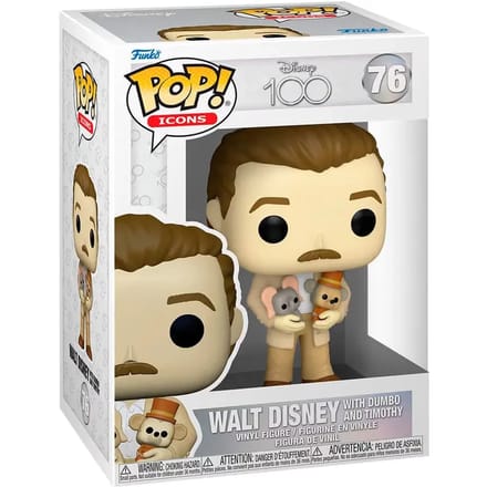 Funko Pop! Disney 100 - Walt Disney and Dumbo & Timothy Plush #76