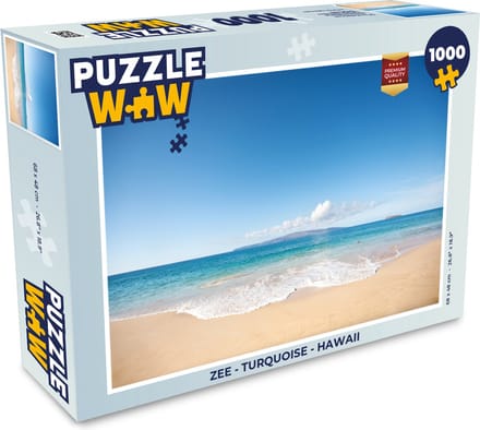 Puzzel Zee - Turquoise - Hawaii - Legpuzzel - Puzzel 1000 stukjes volwassenen