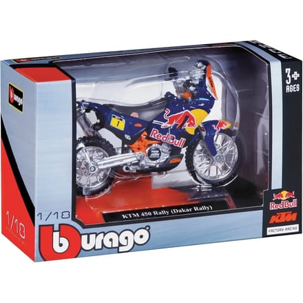 Motorfiets auto spelletjes Burago Red Bull Ktm 1/18