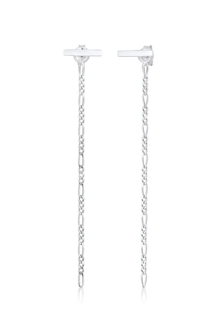Elli - Oorbellen - Dames Figaro Ketting Basic Geo Look Trend Blogger in 925 Sterling Zilver Verguld - Dames