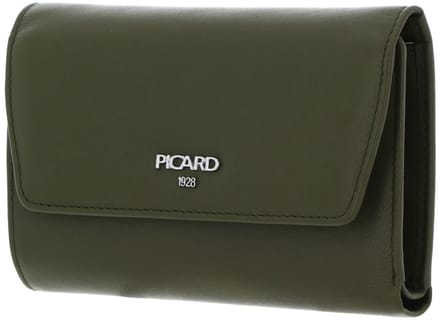 PICARD Leren portemonnee Bingo Flap Wallet Olive olijfgroen