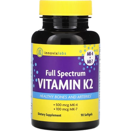 InnovixLabs, Vitamine K2 Spectre Complet, 90 Gélules Molles