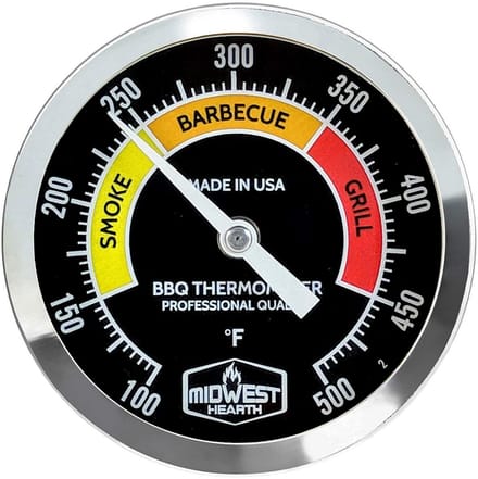 BBQ Smoker Thermometer voor Barbecue Grill en Pit | 3 Inch Nauwkeurige Temperatuurmeter