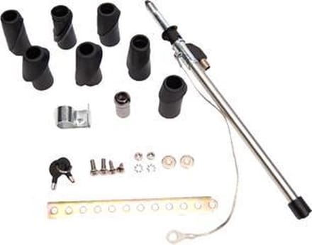 Antenne AM/FM inbouw tbv Mercedes  Opel chroom