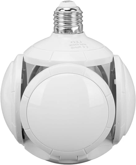 Opvouwbare LED Plafondlamp Voetbal Design - 40W Hoog Vermogen - Richtbaar Licht - E27 Fitting