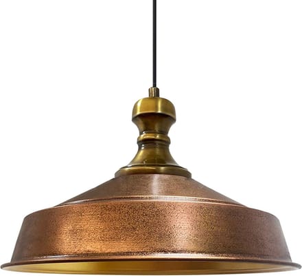 Bamyum Industriële Hanglamp, Moderne Metalen Koperkleur Lamp