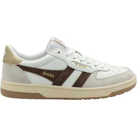 Gola Hawk - Damesschoen - Wit-Donkerbruin-Goud