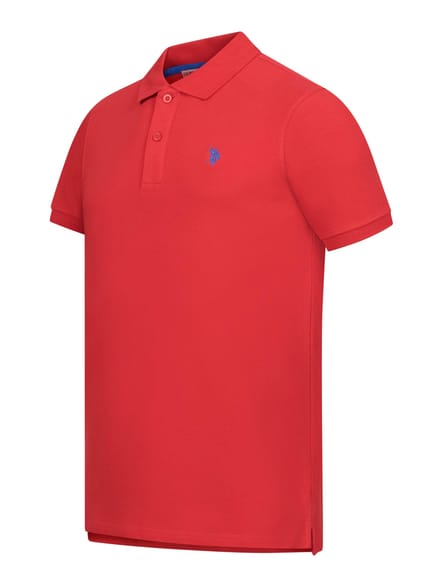 U.S. Polo Assn. heren basic poloshirt met korte mouwen en stretch
