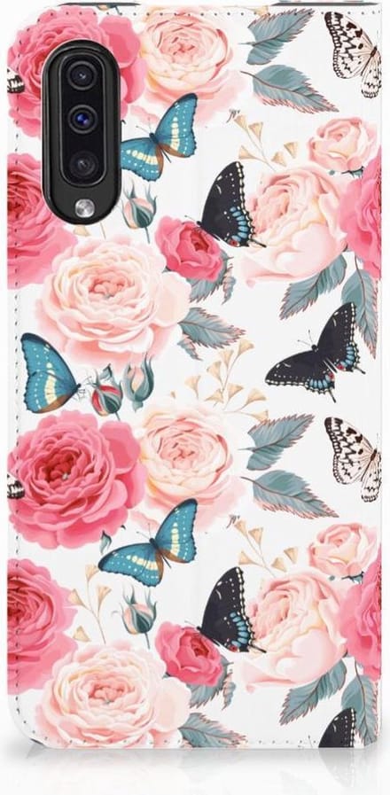 Samsung Galaxy A50 Smart Cover Butterfly Roses