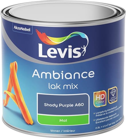 Levis - Ambiance Lak Mat Mix - Shady Purple A60 - Mengverf - 0,5 L