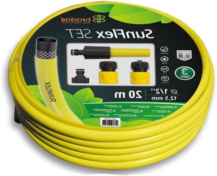 Tuinslang Set - Waterslang - Tuin Bewatering - UV-Bestendig Anti-Alg - 20 Meter - Geel