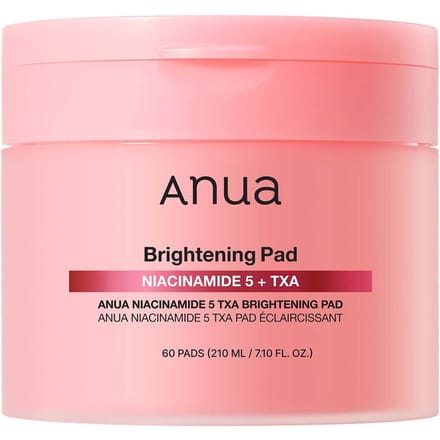 Anua Pads Éclaircissants Niacinamide TXA Soin Taches Brunes Pad Corrigeur de Teint 60 Feuilles pink