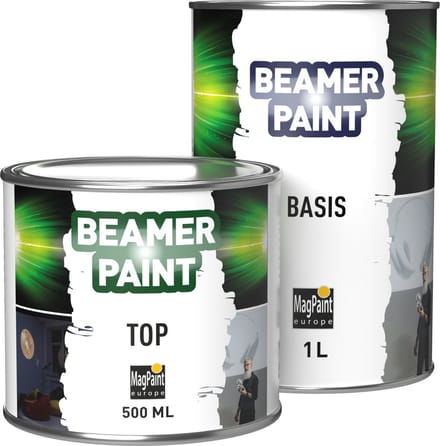 MagPaint BeamerPaint – maak een projectiescherm van elke muur - 1,5 L (4 m2)