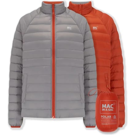 POLAR Donsjas Burnt Orange / Grey - Men - S