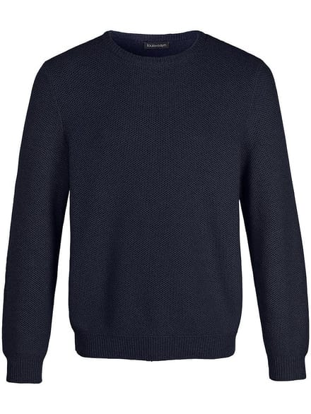 Trui 100% katoen ronde hals Van Louis Sayn blauw