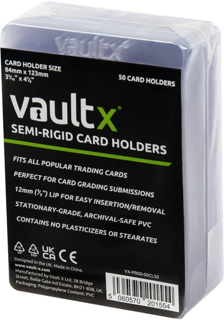 Vault X Semi-Rigid Card Holders - Kaartenhoulders - 50 Stuks