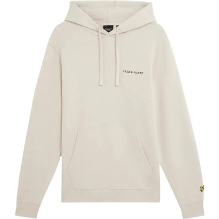 Lyle & Scott Loopback embroidered hoodie - cove dark navy