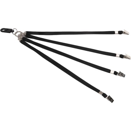 Cordon de golf en nylon souple, léger et doux pour la peau, multifonction, anti-perte, clip de golf black