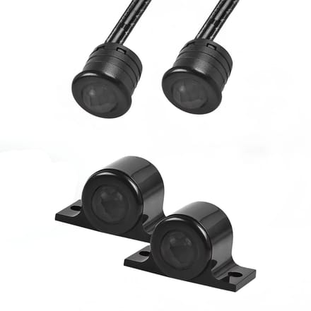 Velvalux Bewegingssensor voor LED Trapverlichting - Inbouw en Opbouw - Losse Sensor - Zwart - 2 Stuks