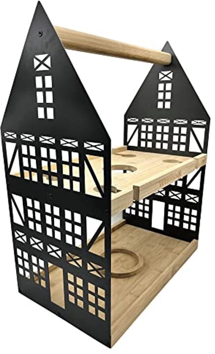 Stijlvolle wijnhuis etagère voor wijnpresentatie
