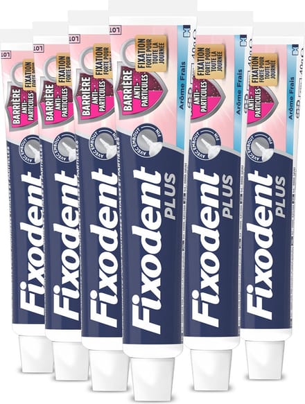 Fixodent Plus Kleefpasta Food Barrier - Fris - 6 x 40 gram