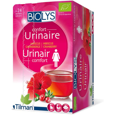 Biolys Thee Urinair Comfort Hibiscus Cranberry 24 Zakjes