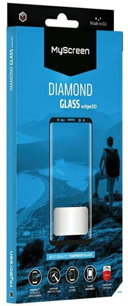 MyScreen Protector Diamond Glass Edge 3D - Realme 13 Serie - Beschermend Glas - 3D Rand - Zwart