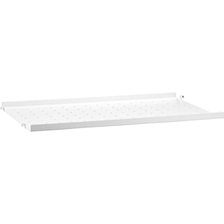 String Furniture Metalen legplanken - 58 x 2 x 30 cm - met lage rand - wit
