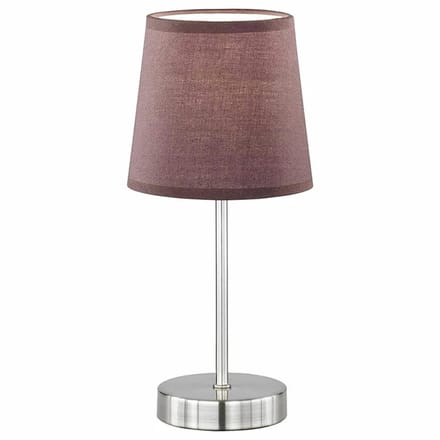 Wofi tafellamp Cesena Bruin max. 42W E14 met schakelaar