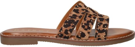 DSTRCT Slippers - Dames - Bruin - Maat:38