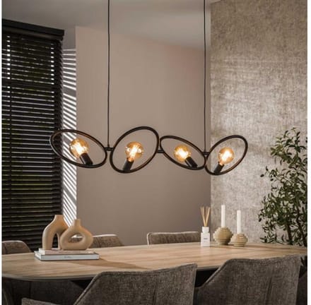 Hanglamp 4L Loop - Artic zwart