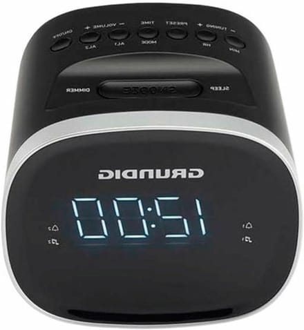Radio Sveglia Grundig SCN 230 LED AM/FM 1,5 W Nero