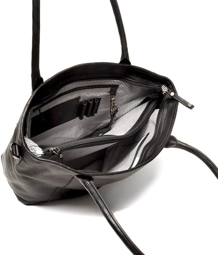 Berba | Lucca | Shopper | Schoudertas | Dames | Zwart | Leer
