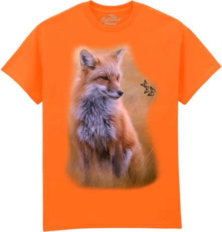Vos Vlinder Watching Butterflies - Fox The Coloured House T-shirt XXL