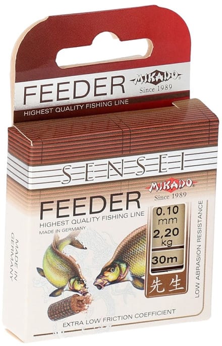 Feeder Onderlijn 0.12 mm – 2.8 kg – 30 m – Mikado Sensei