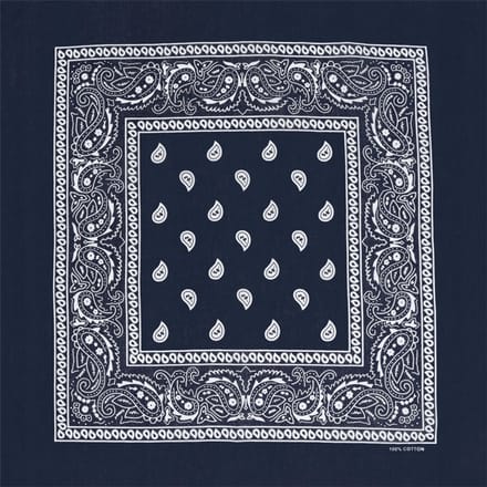 Bandana Paisley Donkerblauw Katoen - Stijlvolle Accessoire
