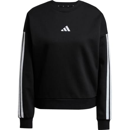 Adidas Sportswear Essentials 3-Stripes Fleece Sweatshirt - Dames - Zwart