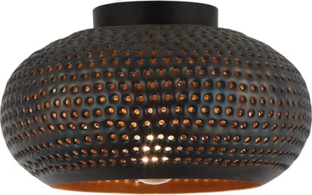 Chericoni Spezia Plafondlamp - 1 lichts - Ø 30cm - Zwart - Metaal