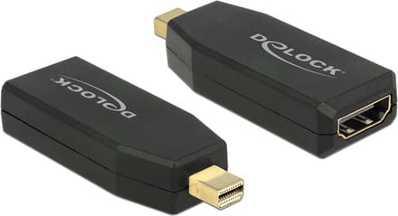 DeLOCK premium Mini DisplayPort naar HDMI adapter - DP 1.2 / HDMI 1.4 (4K 30Hz) / zwart