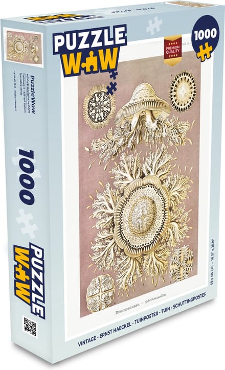 Puzzel Vintage - Ernst Haeckel - Kwal - Kunst - Legpuzzel - Puzzel 1000 stukjes volwassenen